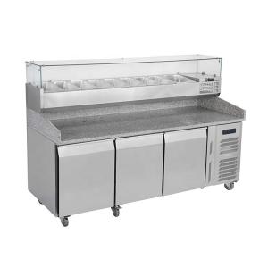 Quality 580L Commercial Pizza Prep Fridge 2025x800x1420mm Secop Compressor wholesale