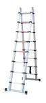 Silver Aluminium 5m Multi Purpose Telescopic Ladder