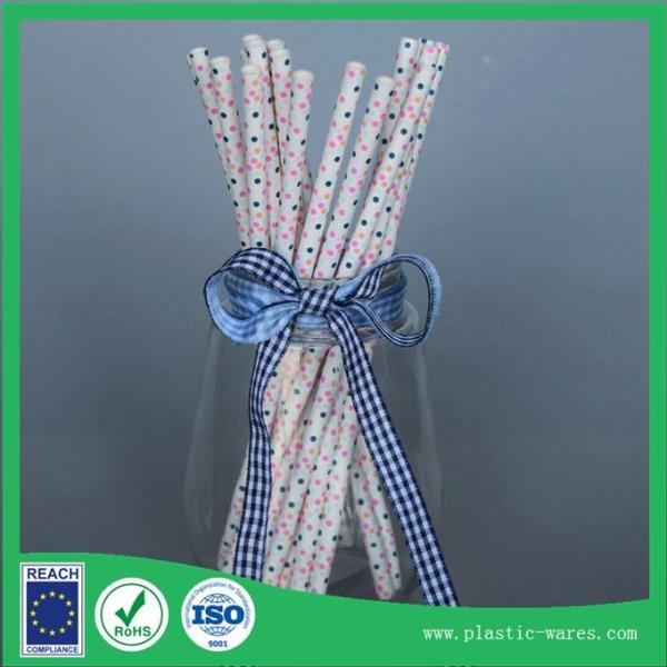 Straight Paper water drinking straw for Wedding Birthday Party disposable paper