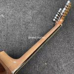 41 Inch Gloss Finishing 12 Strings Flamed Maple Neck Solid KOA Wood Acoustic