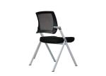 Black PU Caster Plastic Cup Holder Ergonomic Folding Office Chair