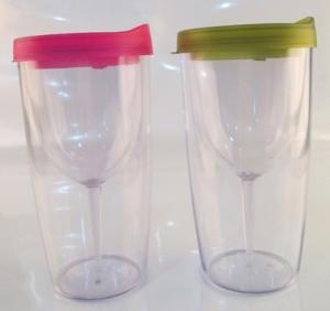 Quality 250ml BPA free Insulated Wine Tumbler-clear wholesale