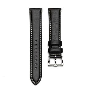 Quality Luxury Black Leather Watch Strap Odm 14mm Watch Strap Fashion Genuine wholesale