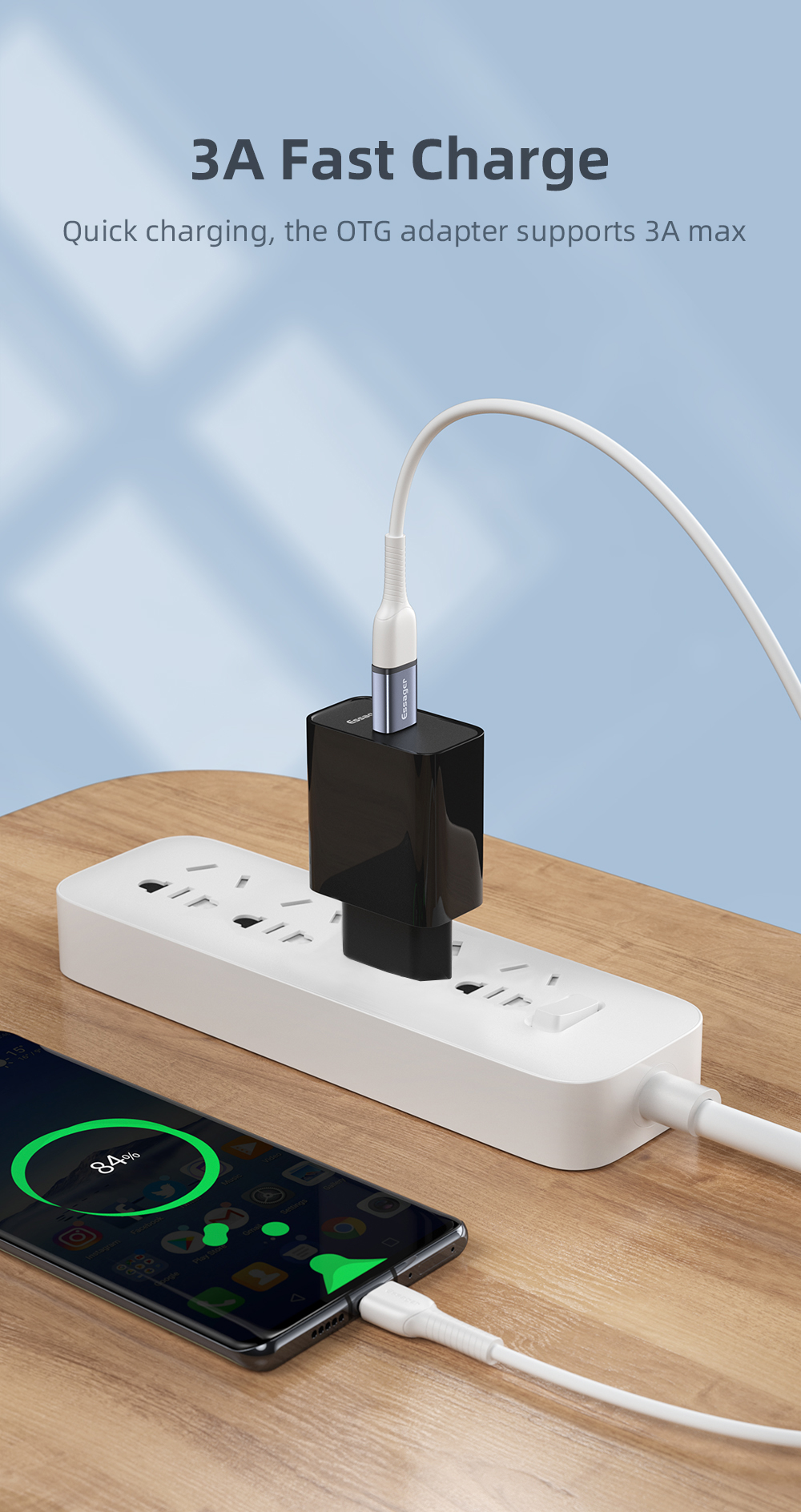 Type C OTG Adaptor To USB 3.0 Adapter 5Gbps Data Transfer OTG Adapter