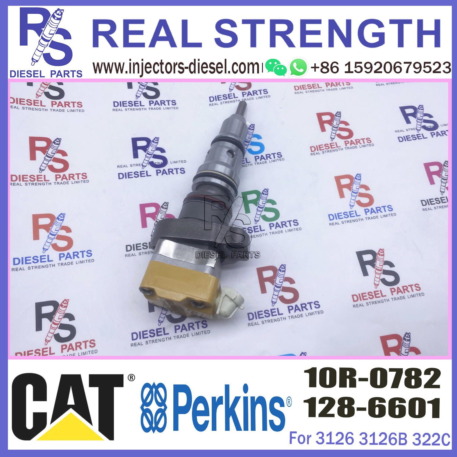 Common Rail 3126 Diesel Engine Fuel Injector 128-6601 177-4754 183-0691 10R-0782