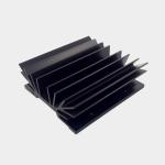 6000 Series Grade Aluminum Extrusion Heat Sink , Black Anodizing Aluminum