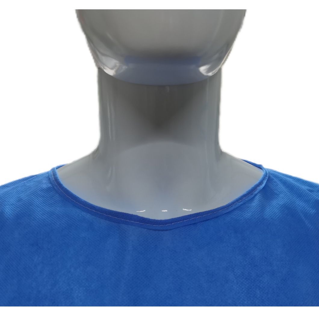 SMS Nonwoven Fabric Visit Gown Waterproof Anti-Static Disposable Isolation Gown