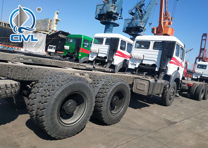 Orange Color BEIBEN NG80 Heavy Cargo Trucks With EuroII Emission Stander And 6X4 10 Tires Weichai Engine 420hp