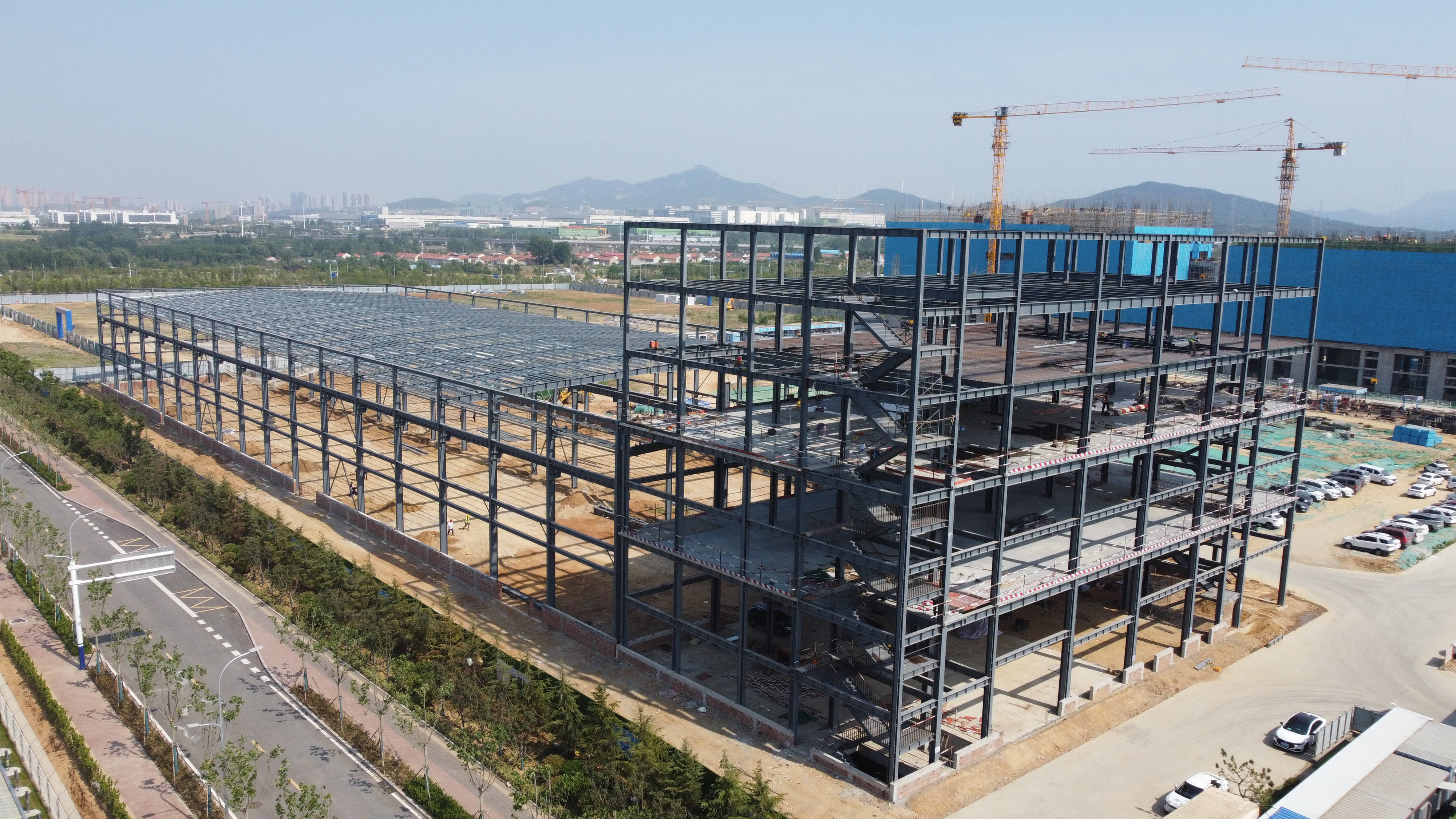 Prefab Workshop Industrial Shed Metal Frame Warehouse Shed High Strength Steel Structure