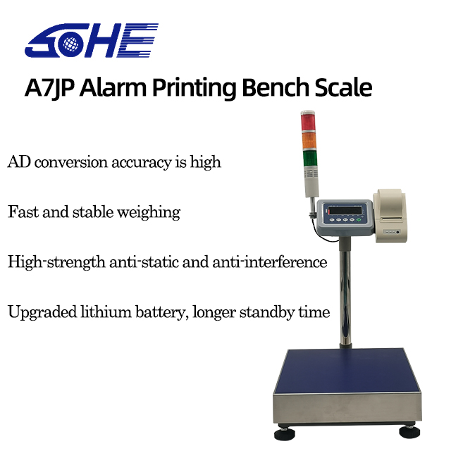 LED LCD Display Alarm Print Scale with 40*50CM Printing TCS-A7JP-200