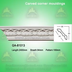 Quality Good Quality European- style Decorative PU Carved Crown Moulding for Ceiling wholesale