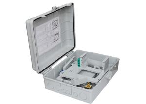 Quality 16 Ports Fiber Optic Termination Box , FTTH PLC Fiber Optic Splitter Box wholesale
