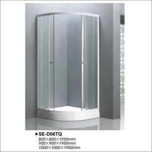 Quality Bathroom Sliding Door Shower Enclosures / Glass Shower Cubicle With Sector Tray wholesale