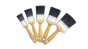 Quality Natural Black Bristle Paint Brush Double Boiled 60mm 80mm wholesale
