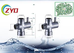Quality 1/2 Malex3/4Femalex3/4Female Bathroom Three Way T-adapter Chrome Finish Water Diverter Bidet Valve wholesale