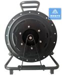Metallic Cable Reel Spool Black Tactical Fiber Cable Reel Emergency Repair