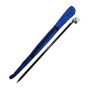 Quality Black Trimble Gps Carbon Fiber Pole / Rod , Prism Pole Accessories 2.45m wholesale
