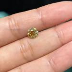 IGI Lab Created Yellow Diamonds 1 Carat Round Diamond