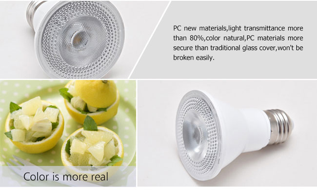 PAR20 E27 high CRI 7W LED par light