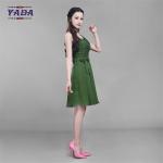 Green color anti-wrinkle elegant party women's loose t-shirt chiffon boutique
