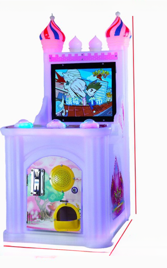 Guangzhou gaming factory children coin operated castle shooting arcade kids video racing game machines