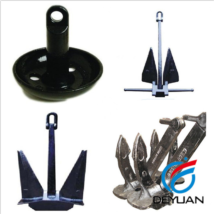Malleable Steel Marine Mooring Equipment Hall Anchor Type A / B / C