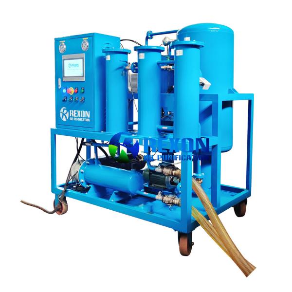 Vacuum Oil Dehydration Vacuum Hydraulic Oil Purifier PLC Fully Automatic Control