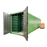 Daily 1000kg 3Hp Aircon Hydroponic Fodder Container For Cattle Farm