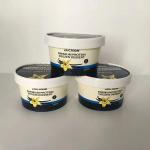 Food Safe 16oz Paper Ice Cream Cups With Lids Double Pe Coated Leak - Resistant