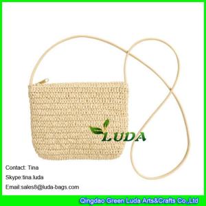 Quality LUDA new design straw crochet bags paper straw crossbody bag wholesale