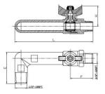 Brass Hose Bibb Ball Valve Male And Female Threaded Brass Valve With Aluminum