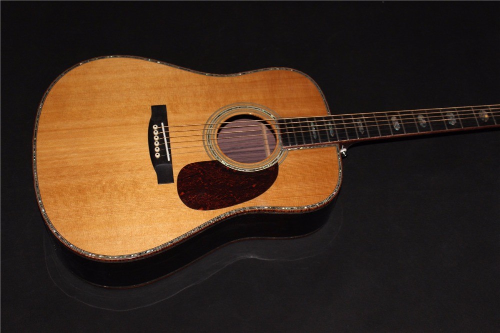 AAAA all solid dreadnought guitars customize D-45 handmade amazing acoustic guitar