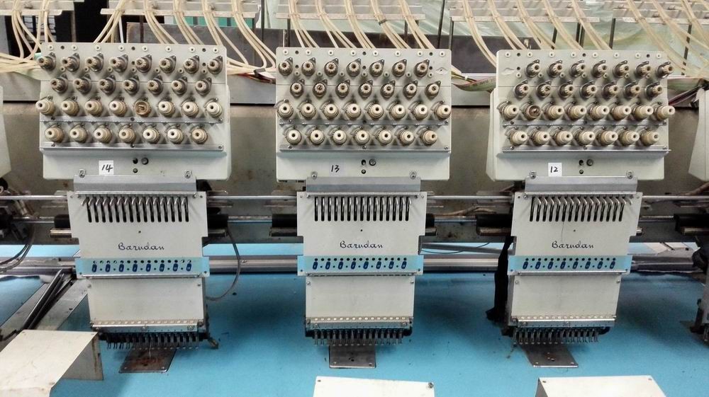 Barudan Old Embroidery Machine BEMAX-ZQ-15 , Used Embroidery Equipment For Hats