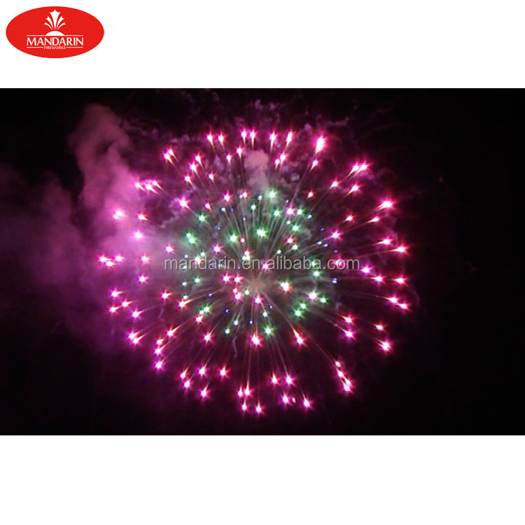 New Year Aerial Pyrotechnics 3 Inch Fireworks Display Shells