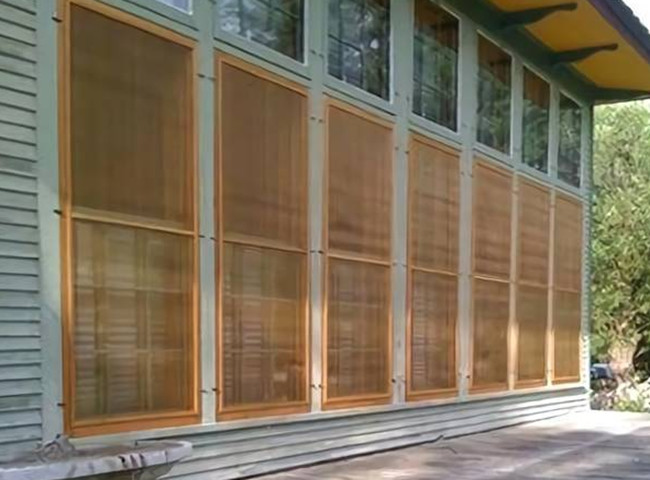 BWG30-BWG34 Copper Insect Screen Metal Security Mesh Twill Weave