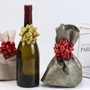 Quality Golden Star Present Ribbon Bow Red Wine Gift Wrapping Ribbon Bows wholesale