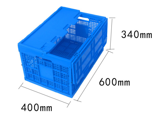 100% Virgin Polypropylene Plastic Pallet Boxes / Collapsible Plastic Box Attached Lids