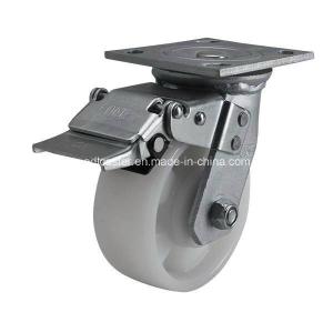 Quality Bearing Type Ball Bearing 5&quot; 400kg Plate Brake PA Caster 7025-26 for Heavy Duty Equipment wholesale