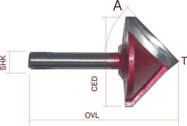 Carbide 3D V-Groove CNC Engraving Machine Cutter