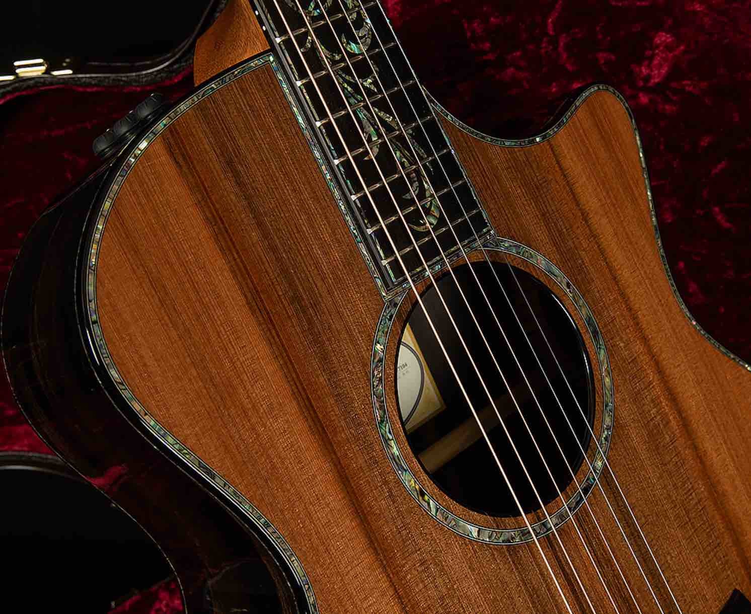 41 inch Solid Spruce top PS14 acoustic guitar,Cocobolo Back and sides,Real abalone Ebony fingerboard TY acoustic Guitar