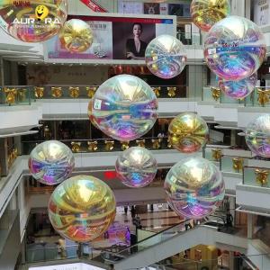 Quality Pink PVC Inflatable Mirror Ball Event Decoration Big Shiny Balloon wholesale
