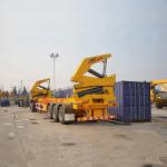 1*40 Feet / 2*20 Feets Sidelifter Container Trailer Max 37000kg With Xcmg Crane