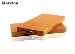 Quality Thinnest Portable Wooden Power Bank , Wooden Phone Charger 4000mAh 125*65*10mm wholesale