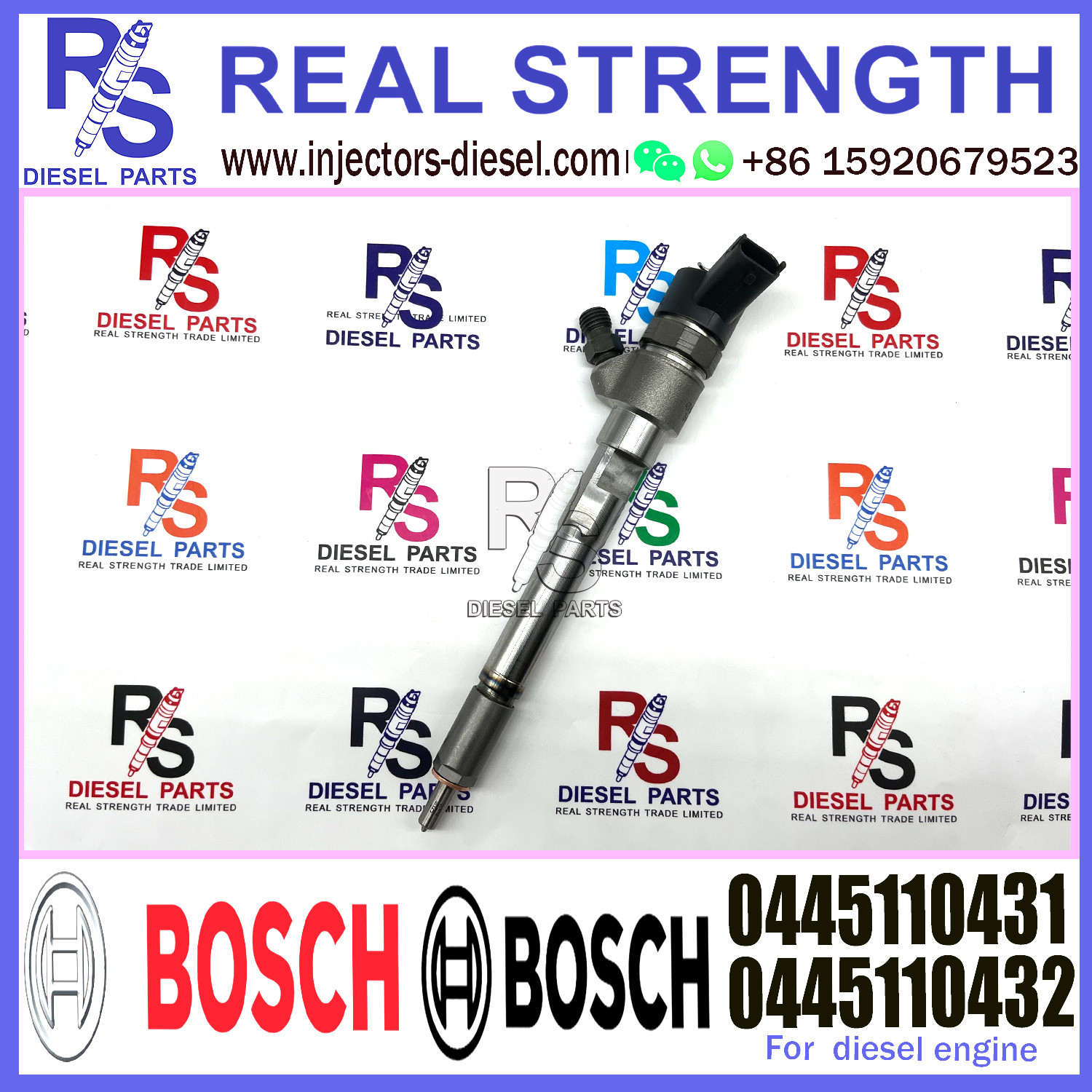Common Rail Fuel Diesel Injector 0445110387 New Diesel Injection Pump Injector 0445110388 for Kia Carens IV