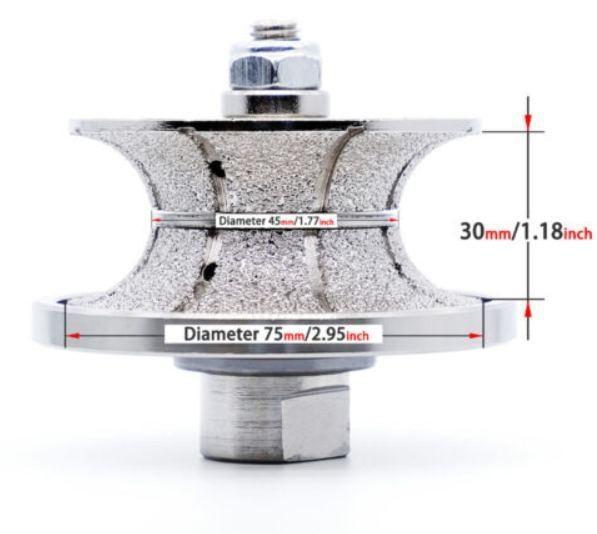 Top-Notch A Grade Diamond Tools for Profiling Wheels Vacuum Brazed Stone Granite