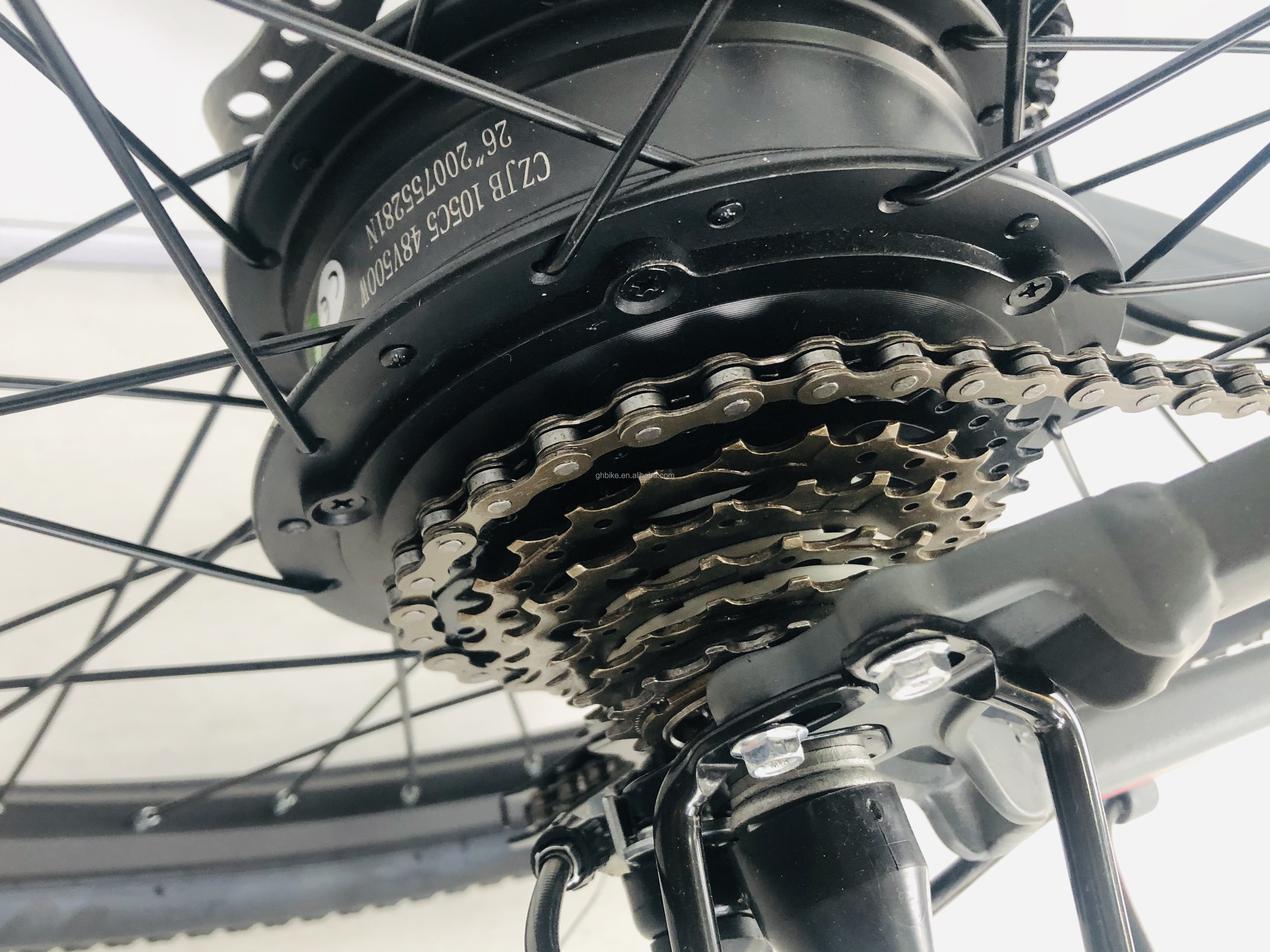 26" 21Speed 48V 500W 14AH Lithium Battery OEM Ebike Customized Mountain Electric Bike