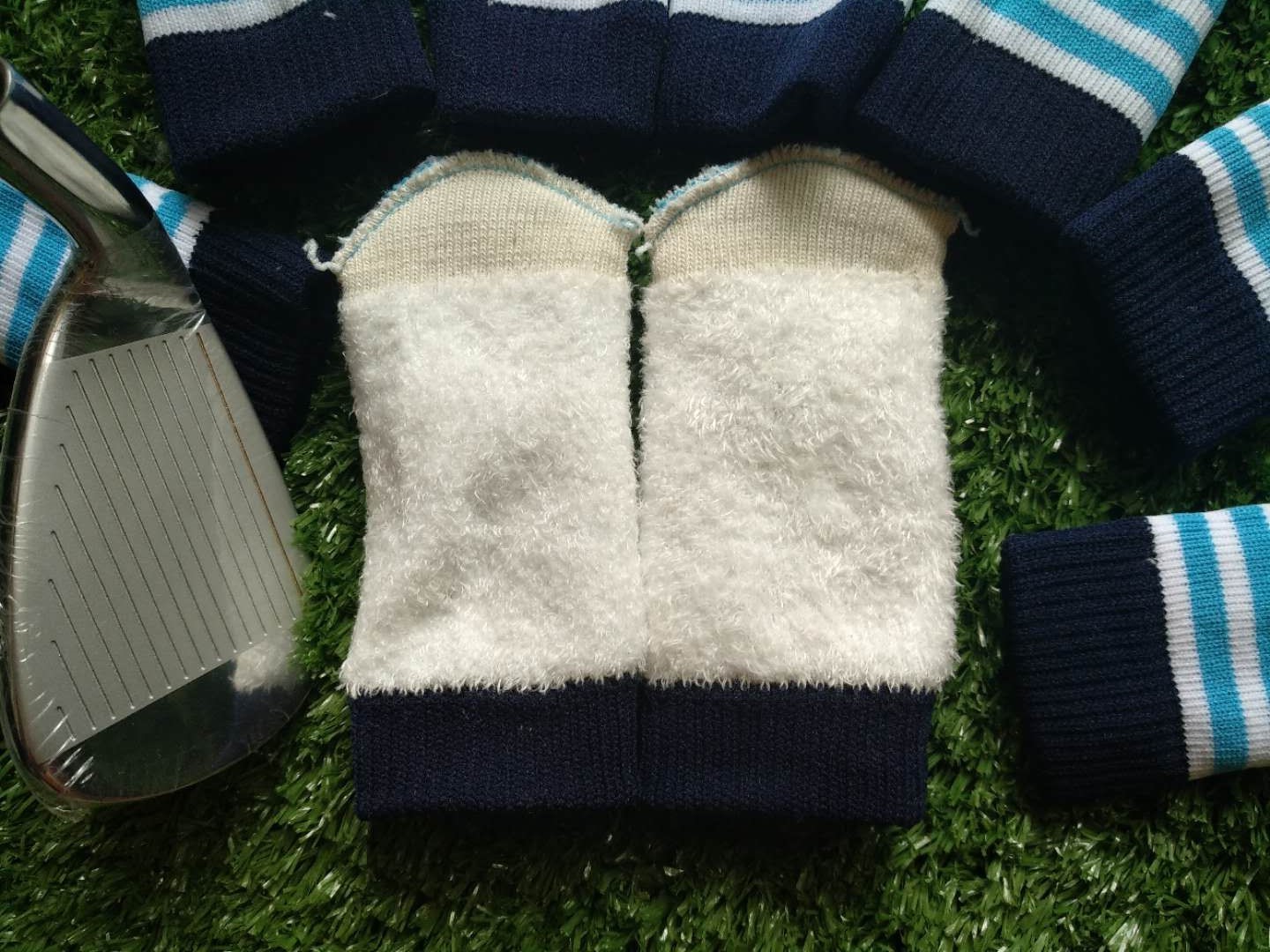 knitted head cover , golf knitted head cover , iron golf head cover