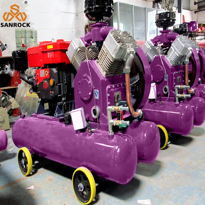 Belt Driven Air Compressor Reciprocating Air Compressor Machine Piston Air Compressor