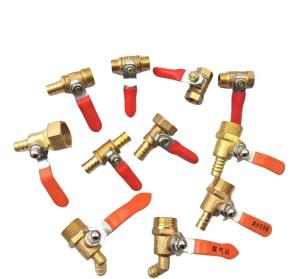 Quality Round Head Code Brass Barbed Ball Valve for Gas Water Oil Gas Fuel Line Shutoff C10200/C11000/C12000/C12200/TU1/TU2/T2 wholesale