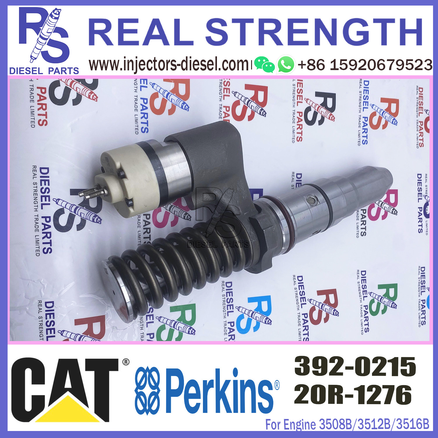 Diesel Engine Injector 392-0219 20R-1280 392-0215 For Cat 3508C/3512C/3516C Common Rail